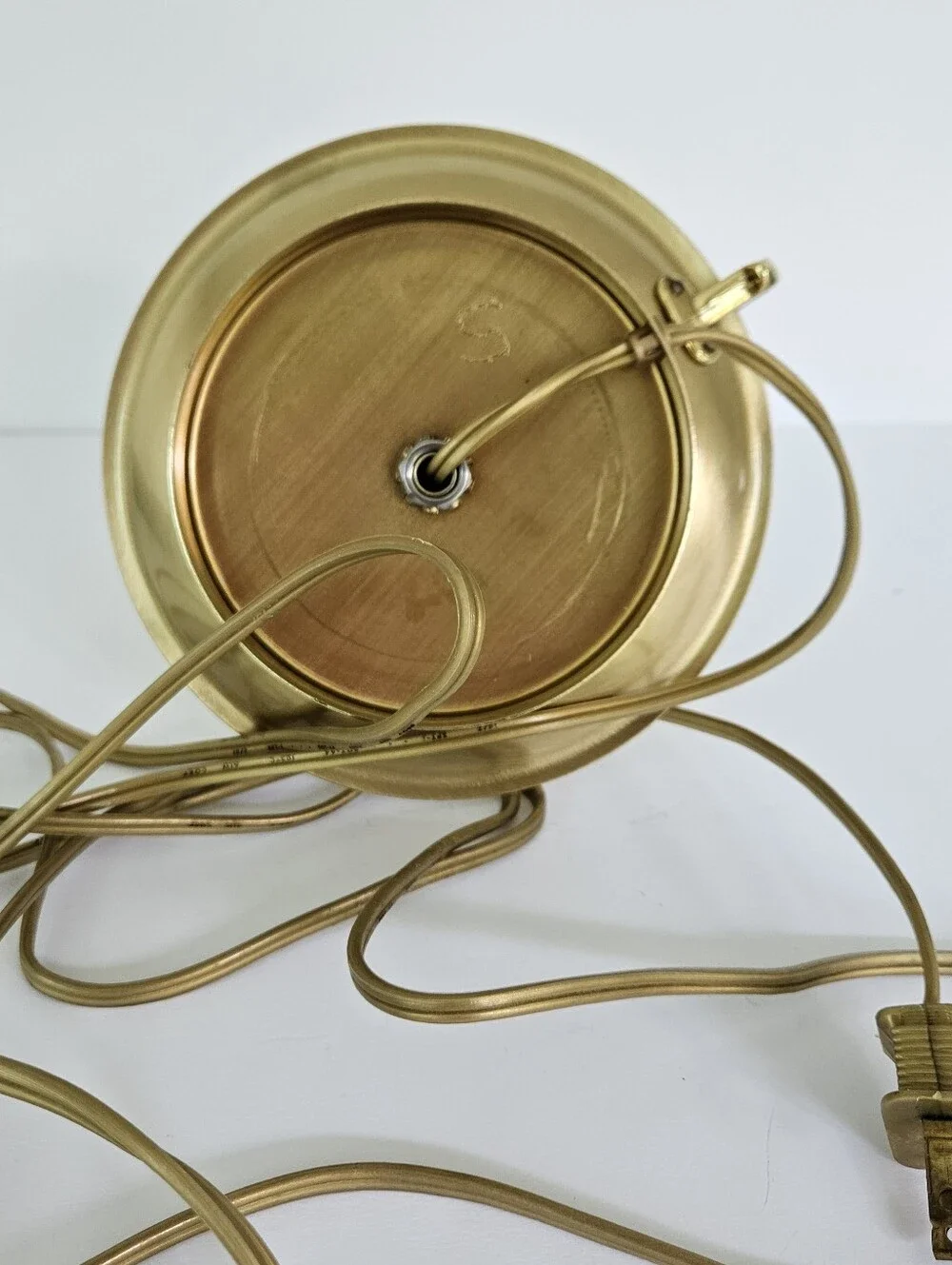 Vintage Brass Hurricane Candle Lamp 10